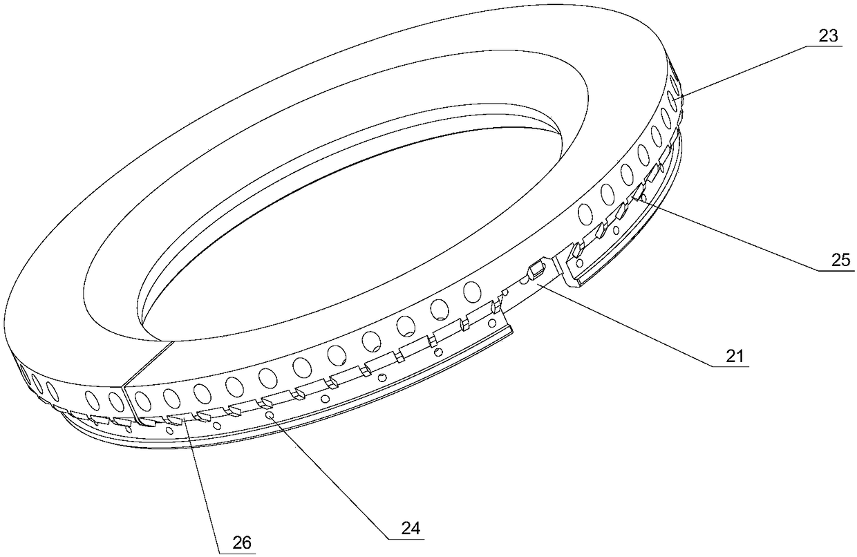 A burner with flame-stabilizing structure