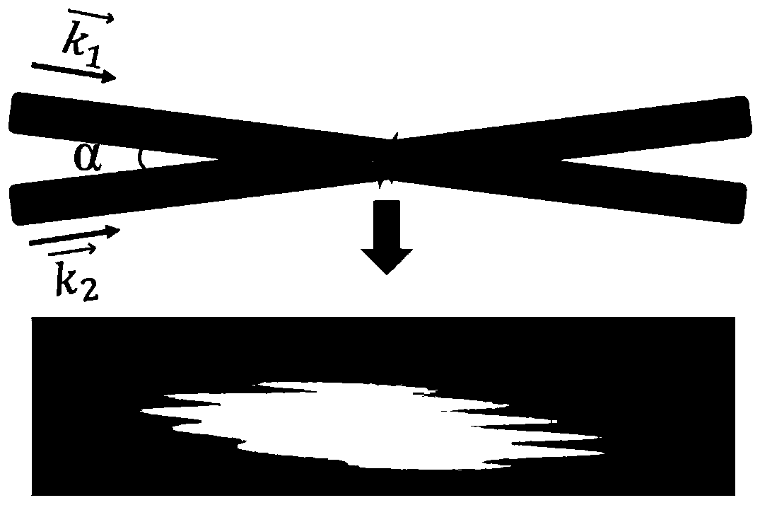 Terahertz amplification method for photoinduced liquid plasma grating and device thereof