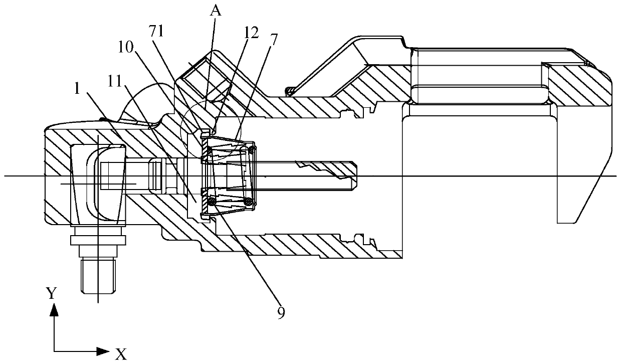 Parking brake clamp and automobile