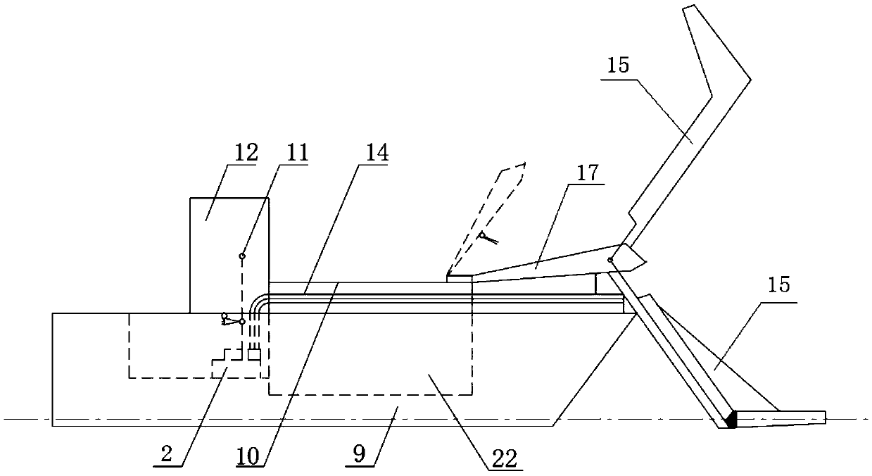 Water-surface floatage salvaging mechanical hand