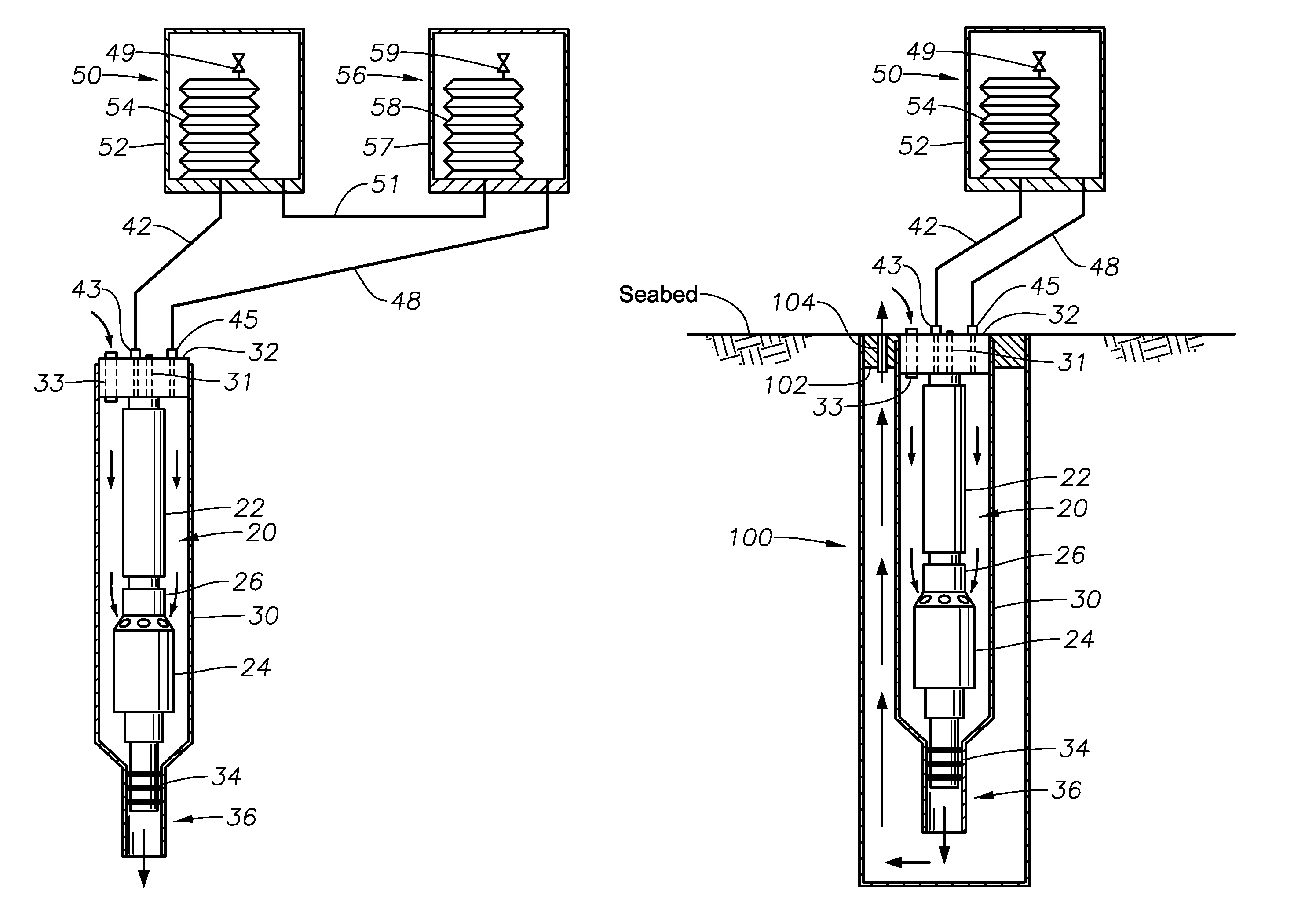 External oil expansion chamber for seabed boosting ESP equipment