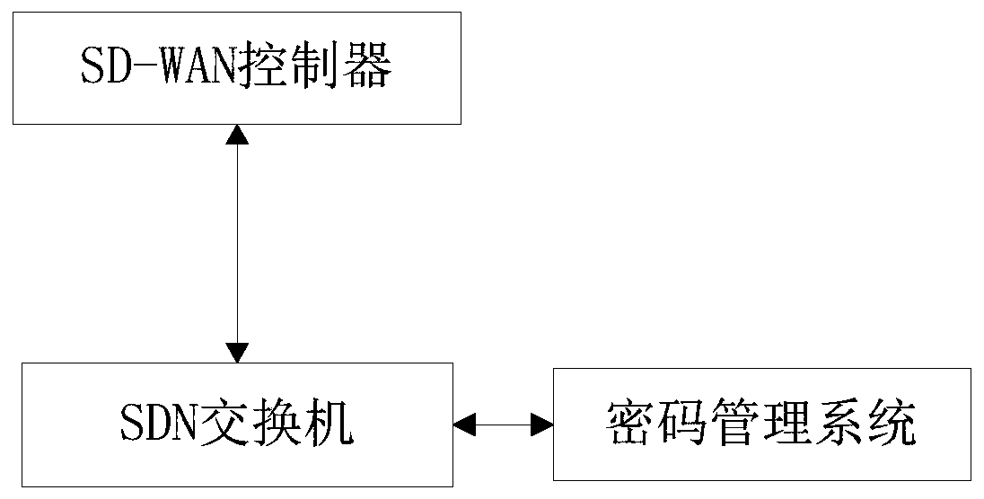 Network encryption method and system based on southbound interface, medium and equipment