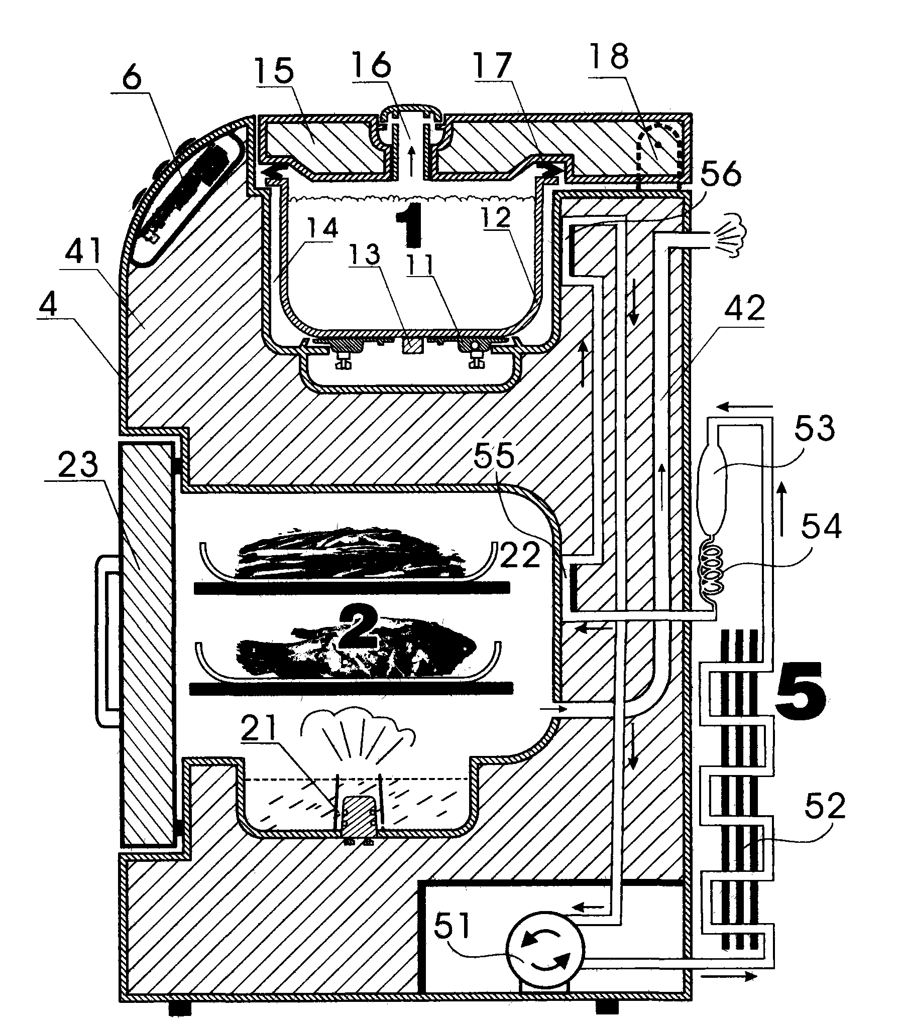 Delayed cooking boiler