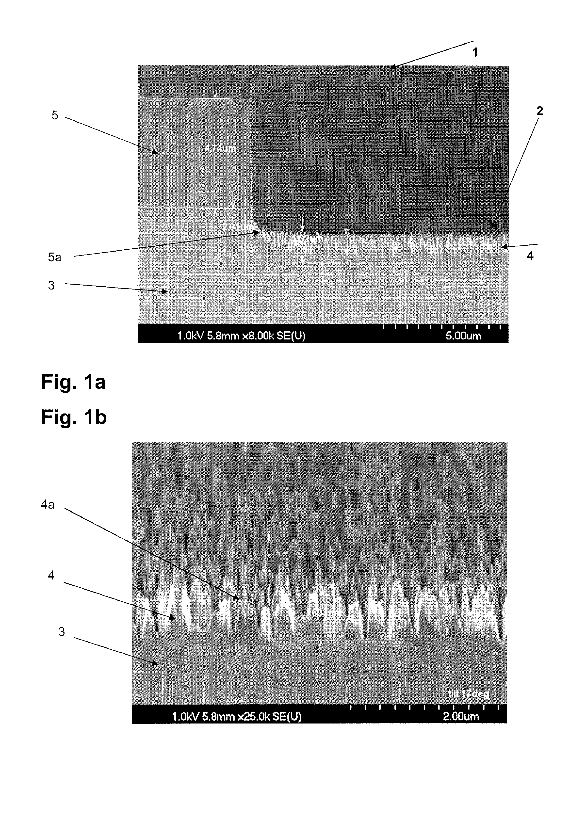 Production of self-organized pin-type nanostructures, and the rather extensive applications thereof