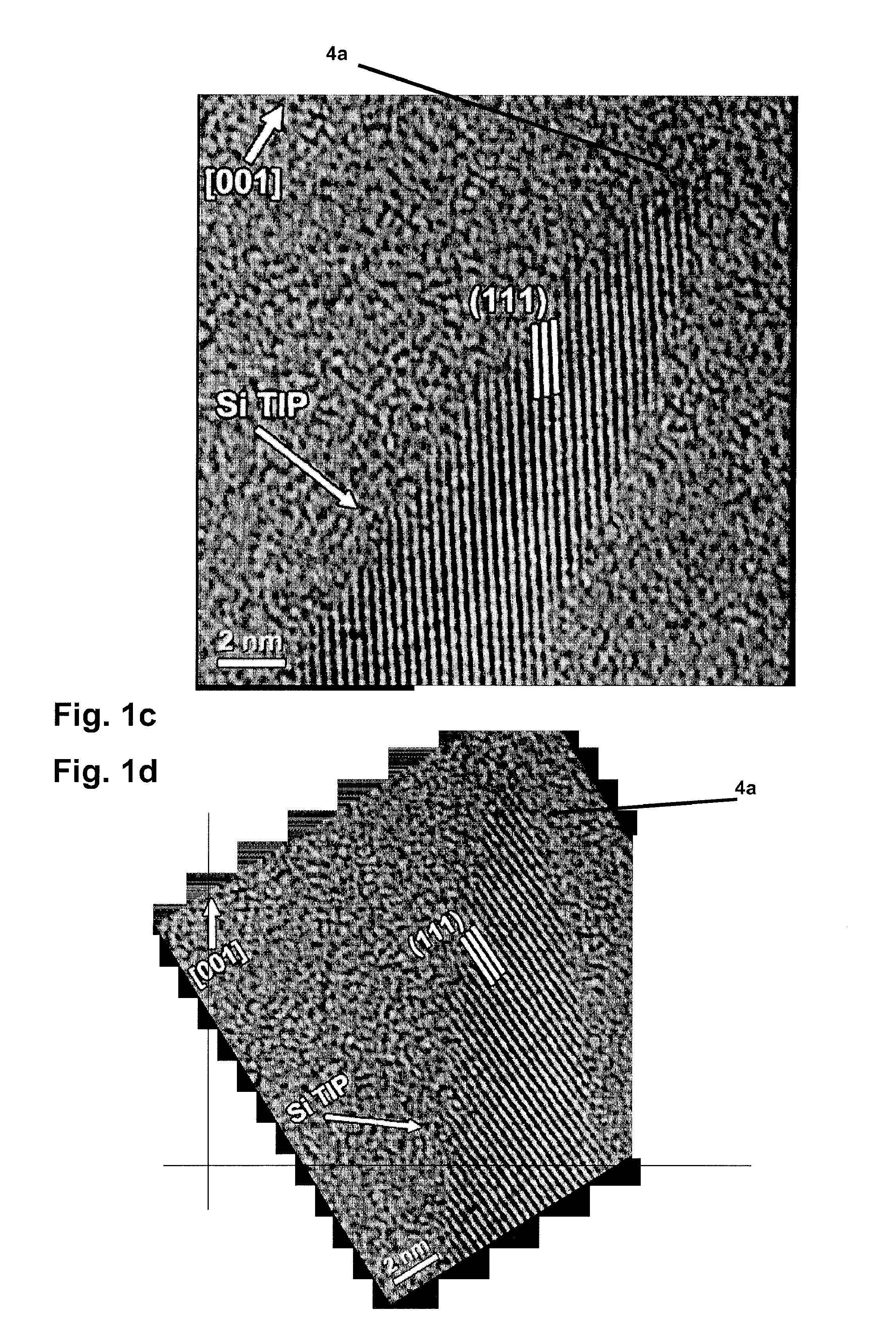 Production of self-organized pin-type nanostructures, and the rather extensive applications thereof