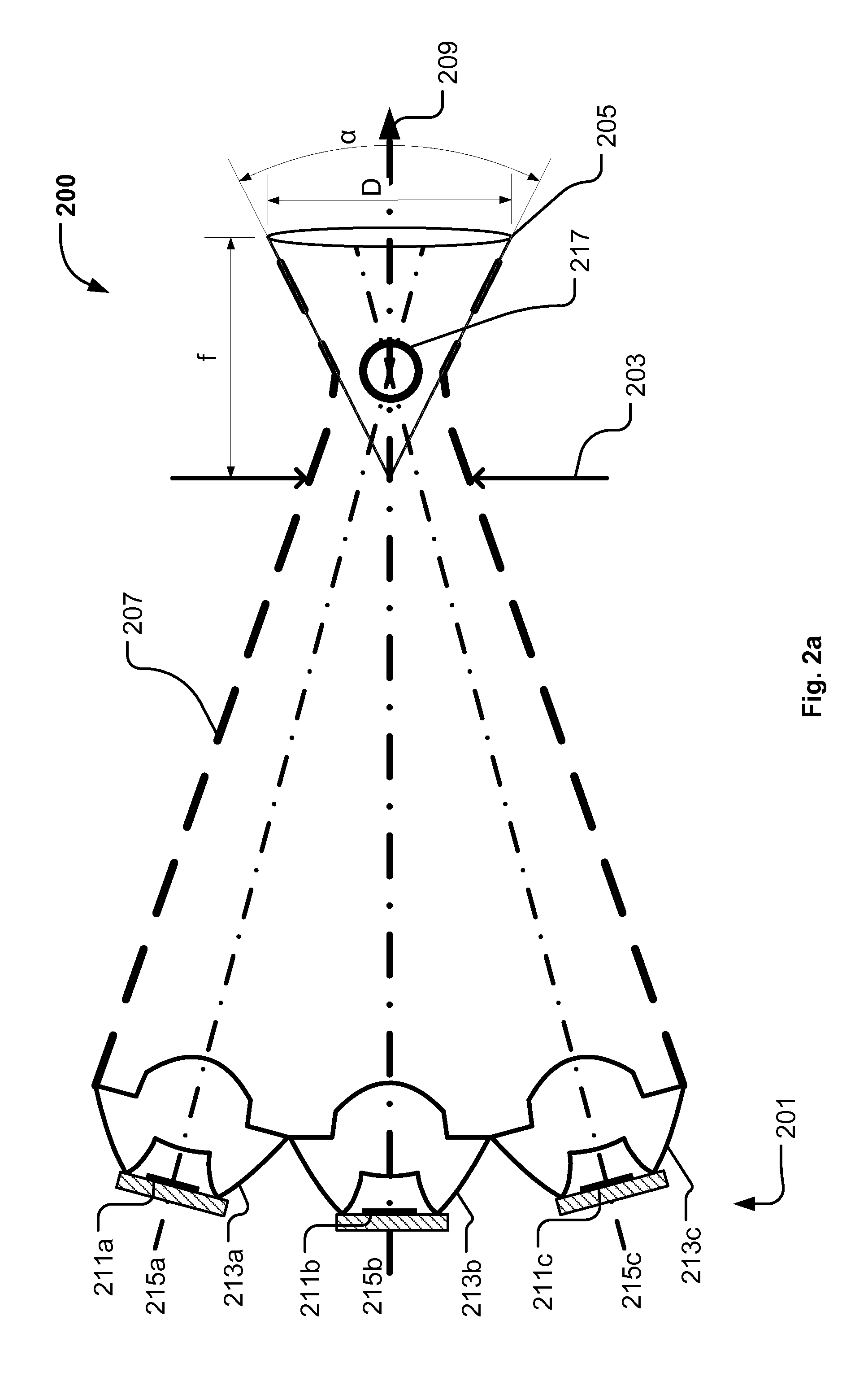 Light Collector With Extended Center Lens