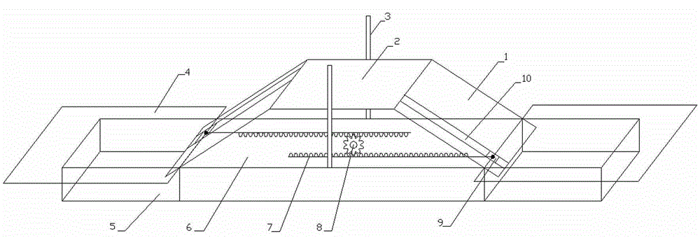 Slope-adjustable slope experimental device