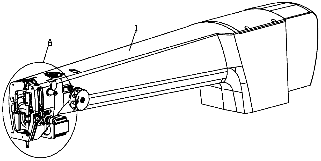 Needle bar rotating type template machine