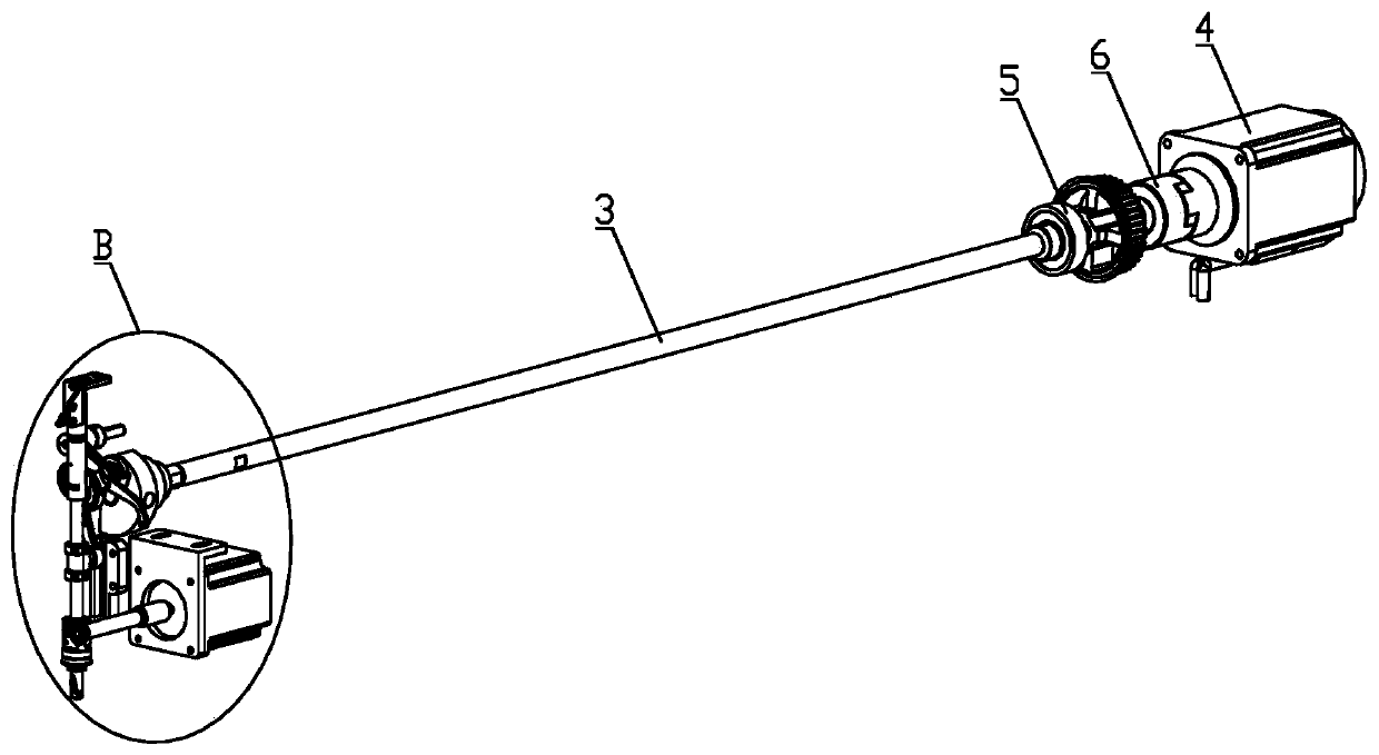 Needle bar rotating type template machine