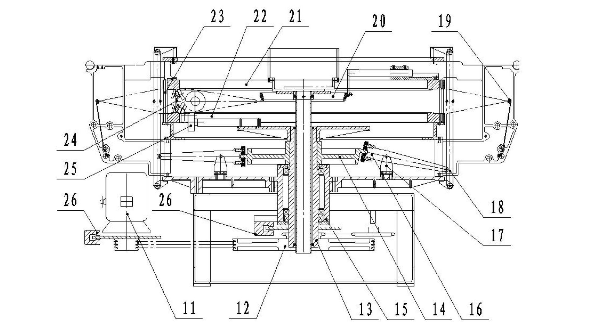 Plastic circular weaving machine