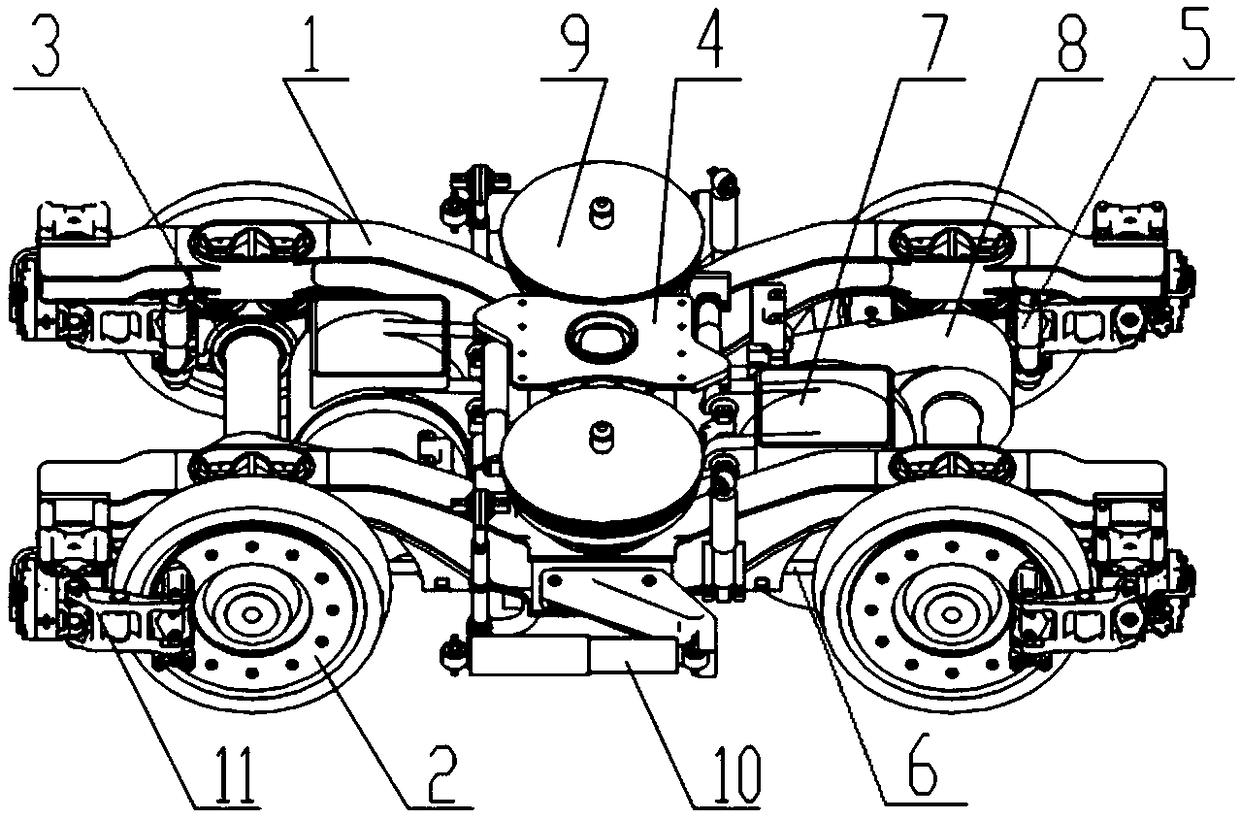 High-speed train unit axle box built-in power bogie and rail vehicle with bogie