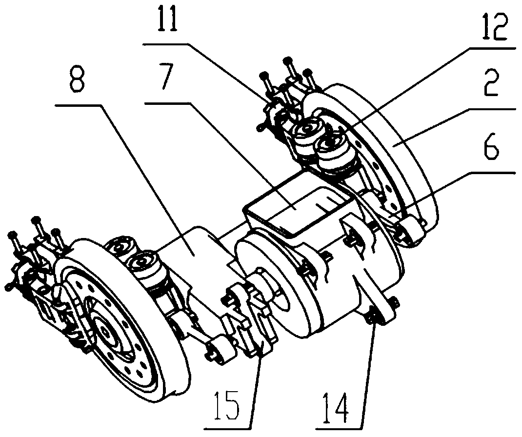 High-speed train unit axle box built-in power bogie and rail vehicle with bogie