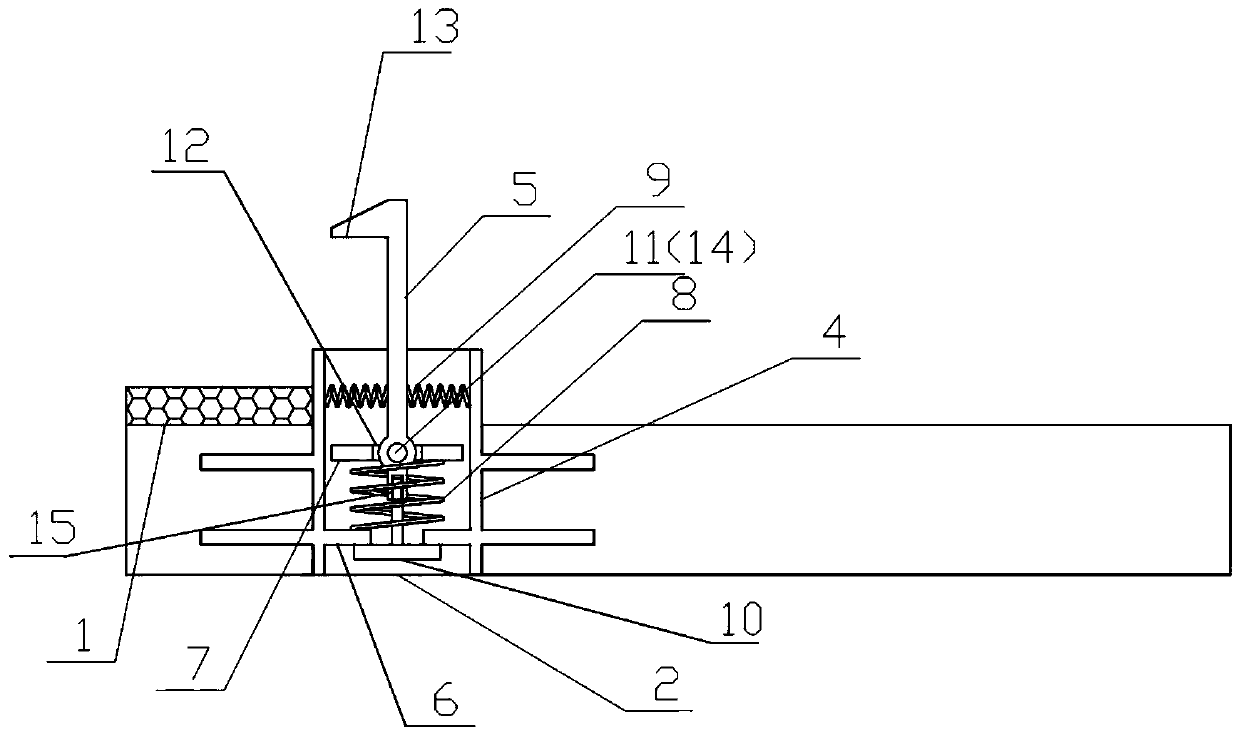 Convenient and fast installation device of rib-shaped floor system decorative bottom plate and using method