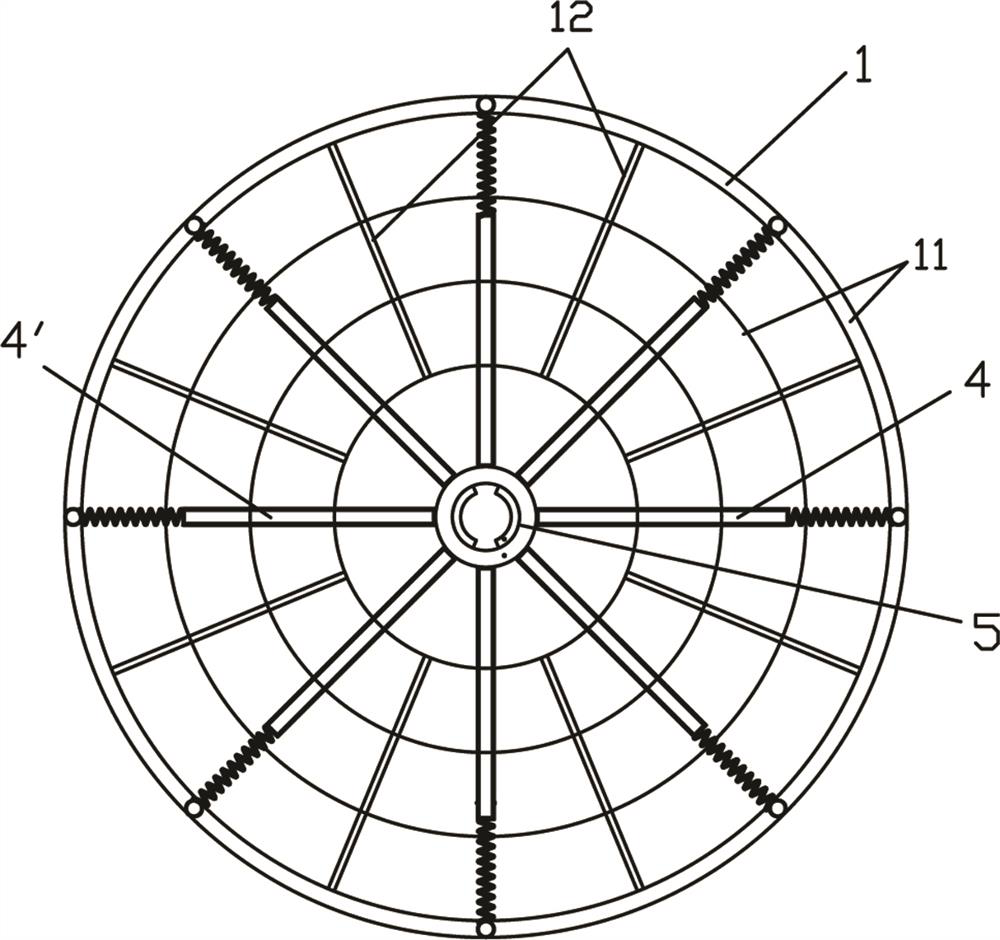 A wind-controlled tree support device