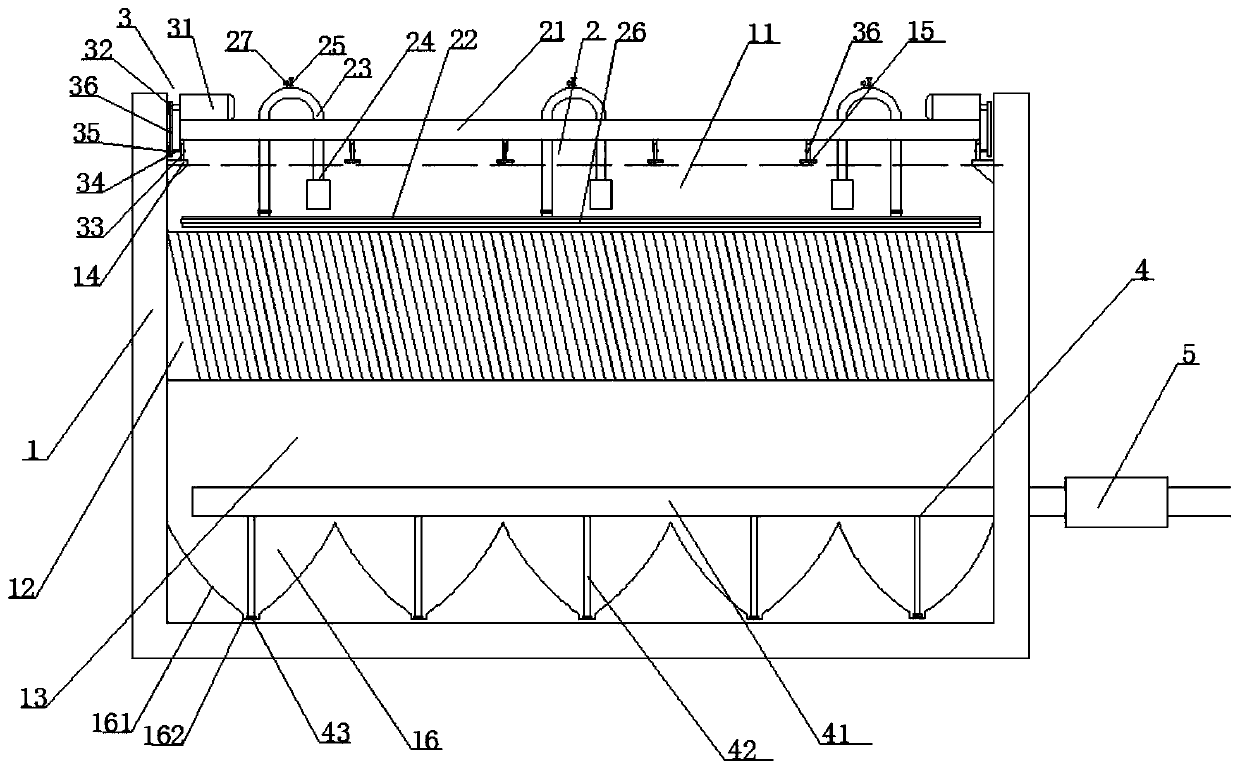 Reverse flow inclined tube sedimentation tank