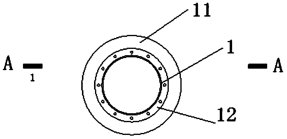 Basement bottom plate dewatering well mouth plugging casing and construction method