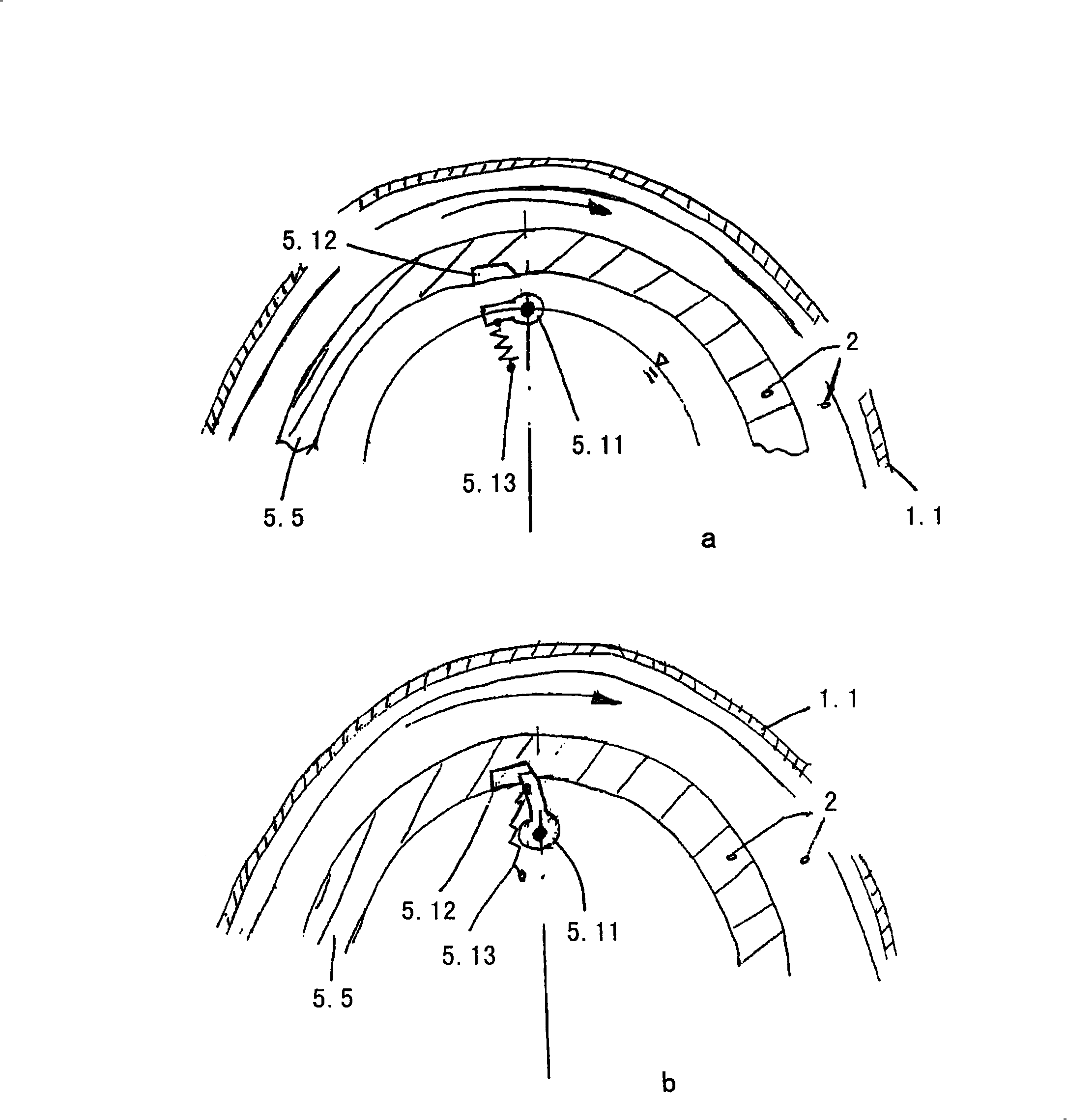 Hydrodynamic coupling with a speed protection mechanism and turbocompound system