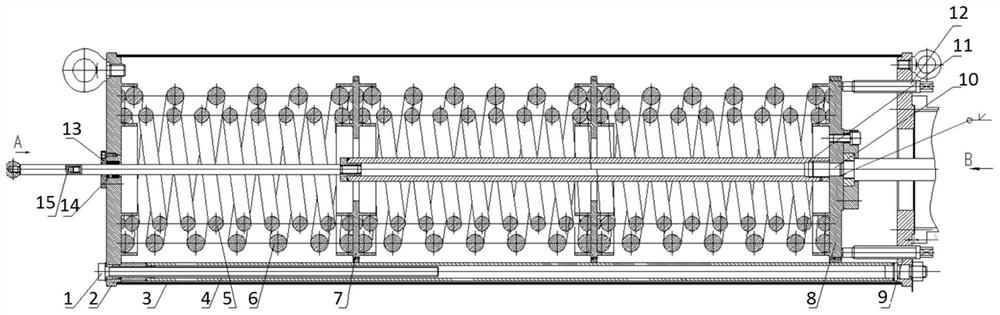 Hydraulic servo-motor control seat spring box