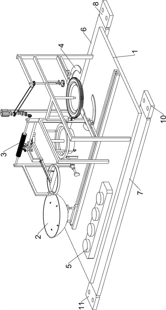 Knee pad forming device capable of eliminating bubbles for AR equipment