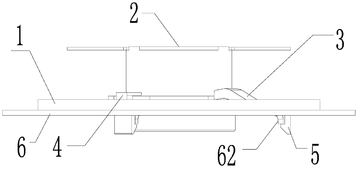 Temperature limiter mounting structure and heater