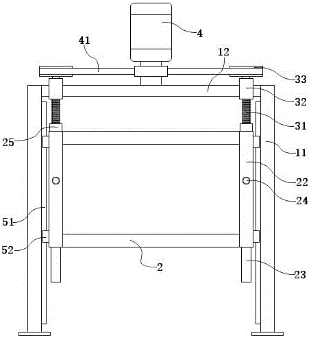 Upper box body foaming equipment driven by screw rods