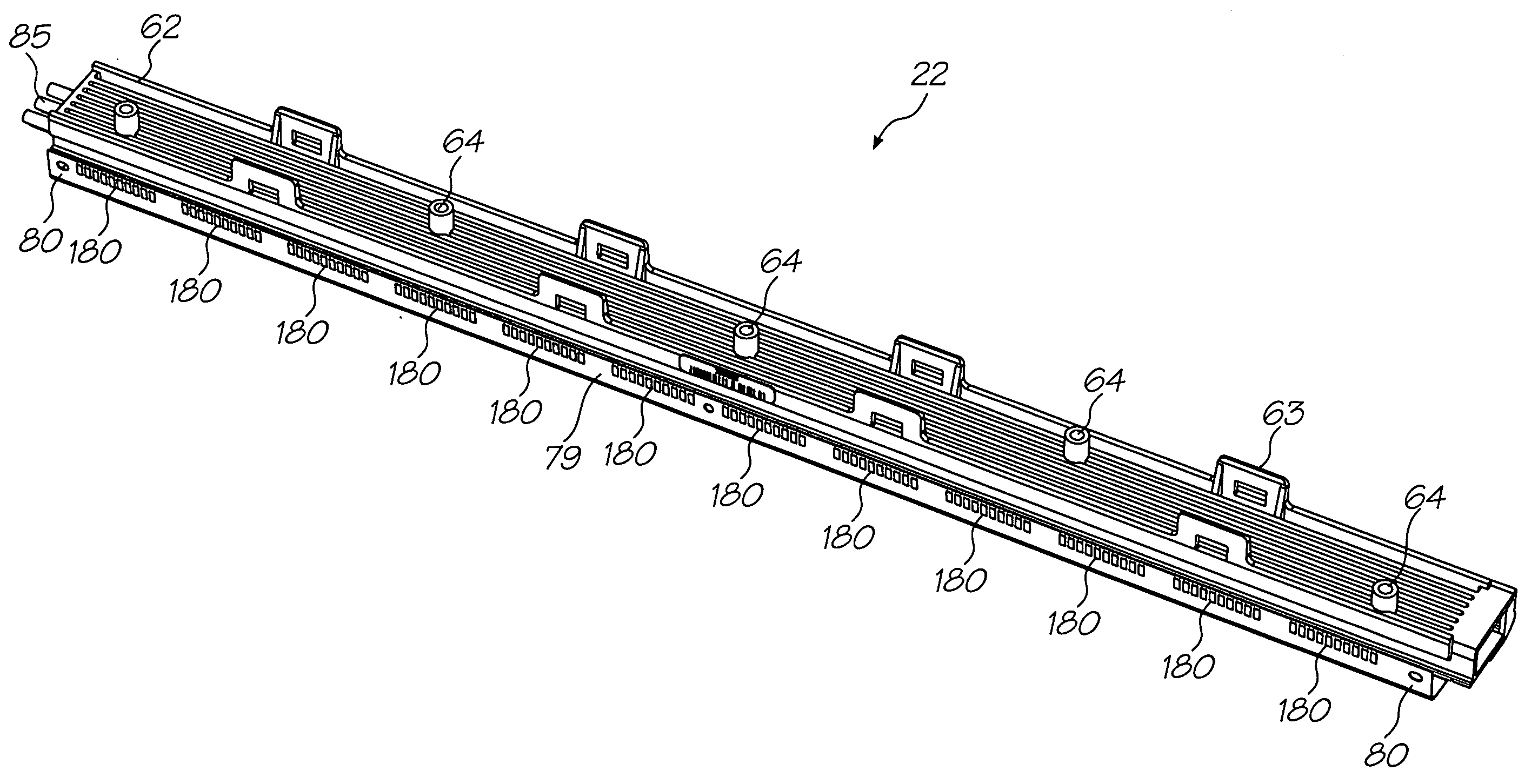 Cartridge unit having negatively pressurized ink storage