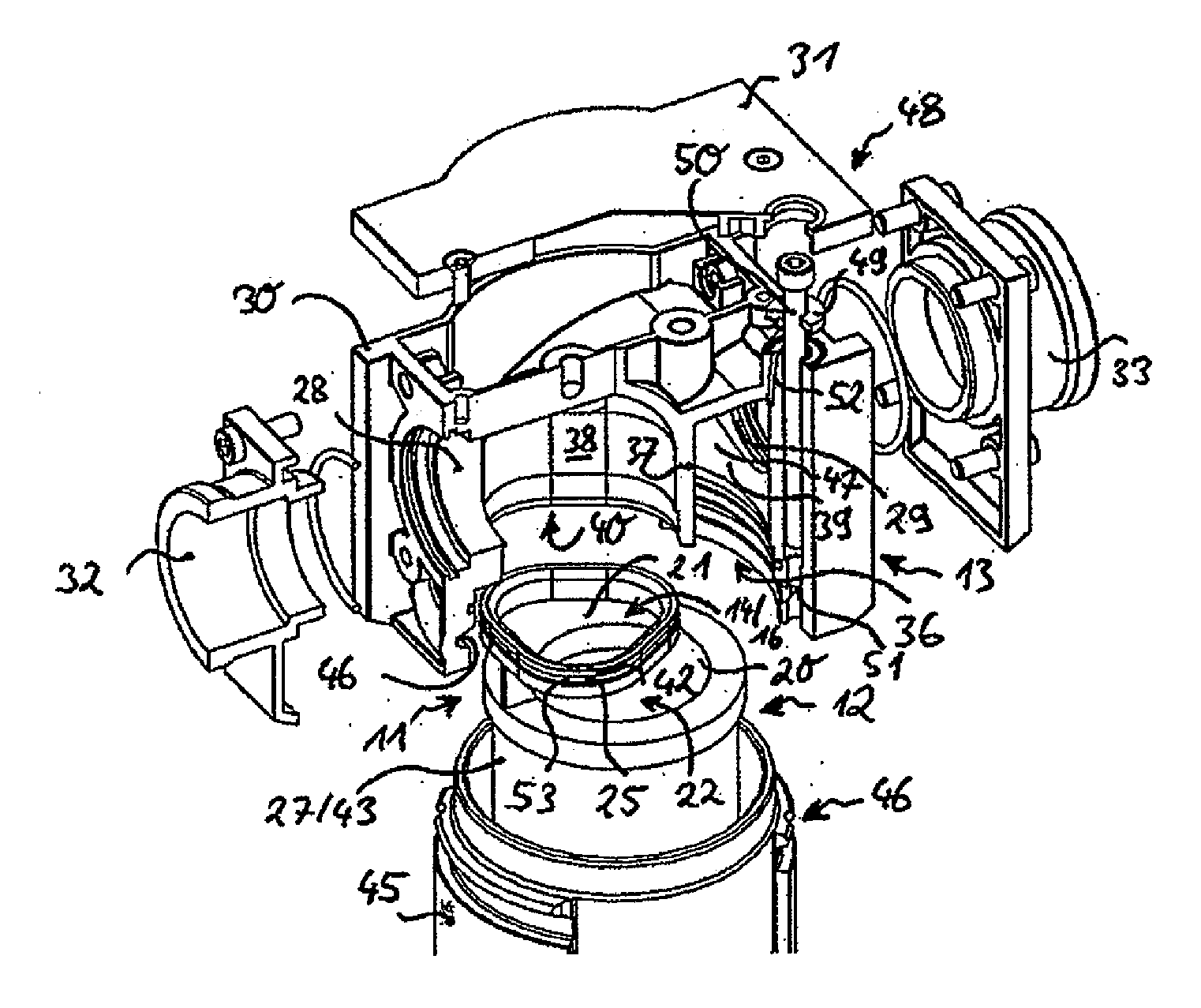 Adapter for a compressed air filter and use of the same