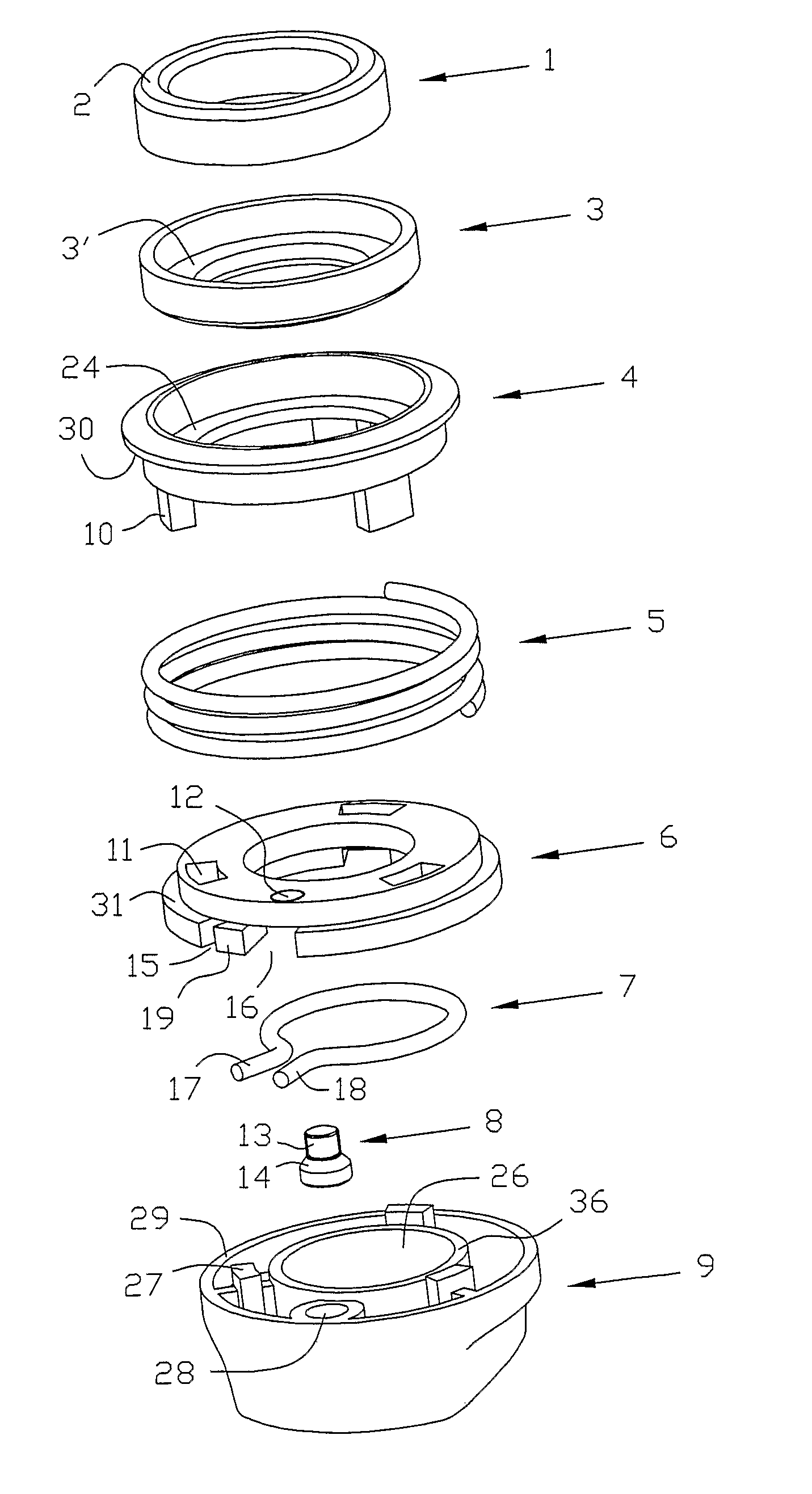 Axial face seal assembly, mounting method and mounting fixture