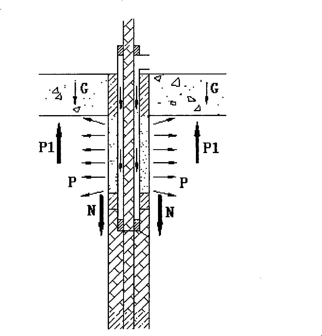 Consolidated grouting method for anchoring cement of bedrock contact segment