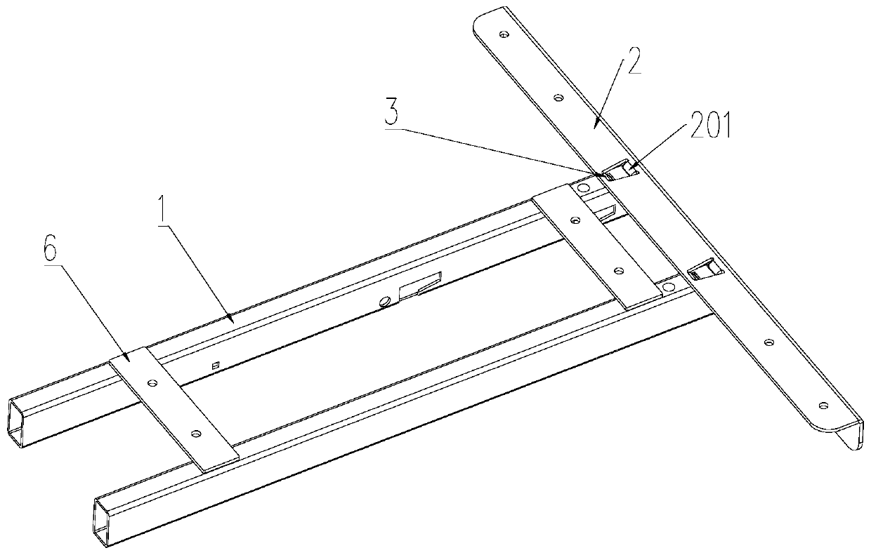 Desktop support capable of being assembled quickly