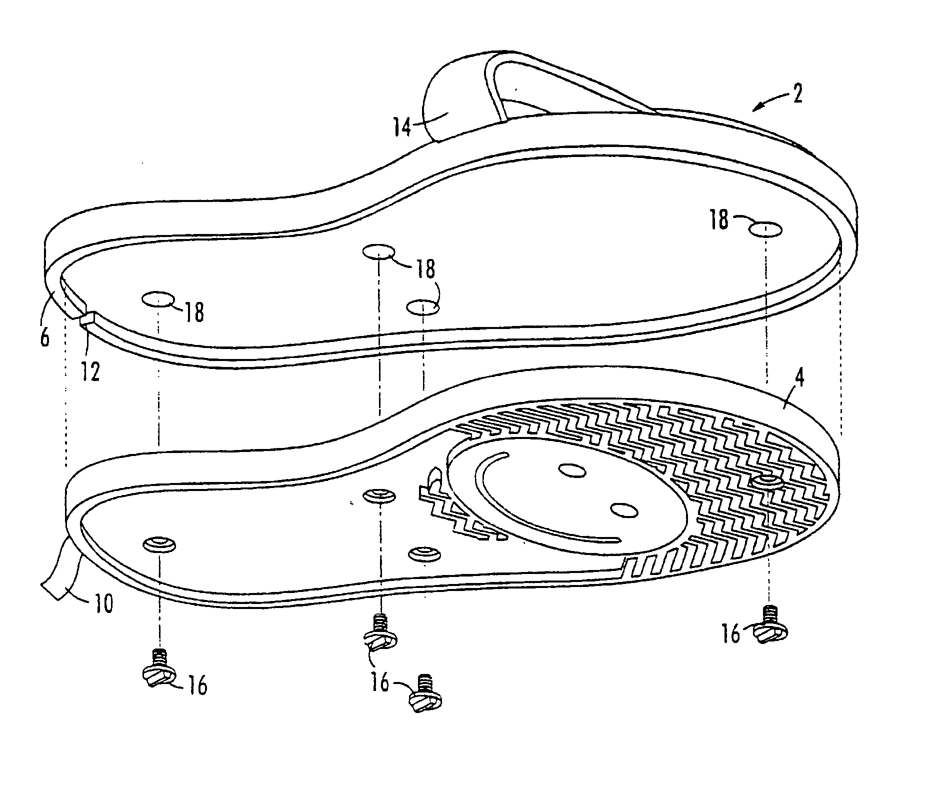 Children's sandal having replaceable soles