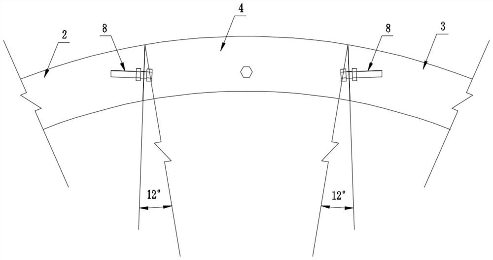 Construction method of assembled steel pipe sheet formwork suitable for rapid lining of circular tunnels