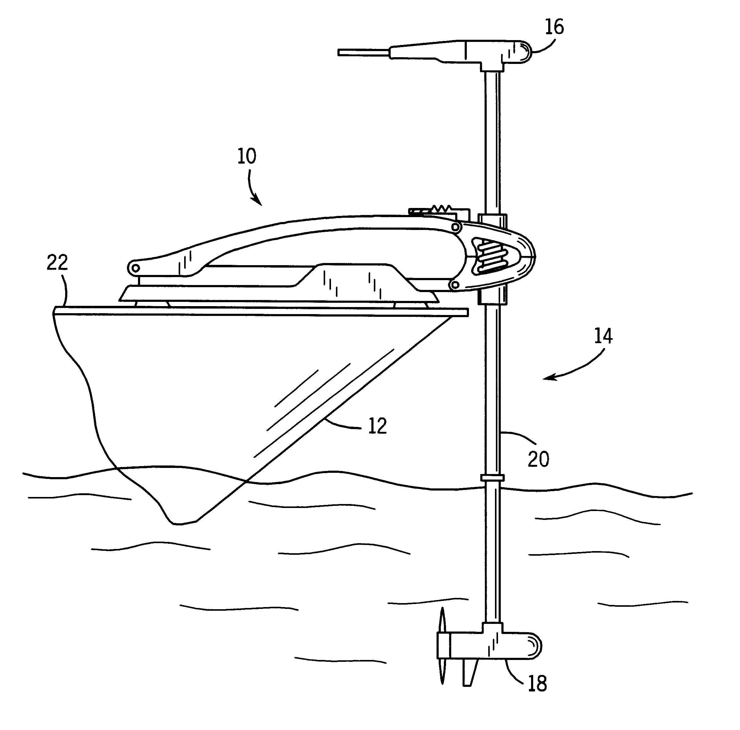 Trolling motor mount stabilizer