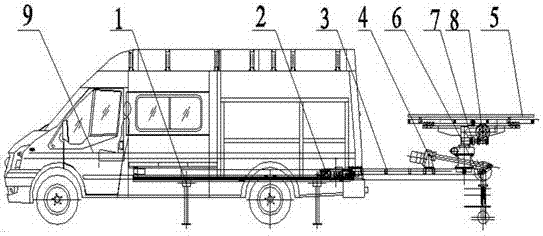 A vehicle-mounted test system for solar collectors