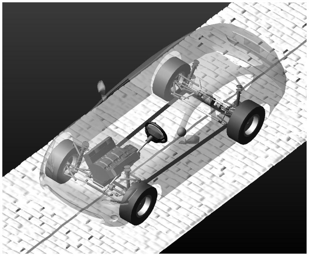 Vehicle bench test load spectrum analysis method based on virtual test field