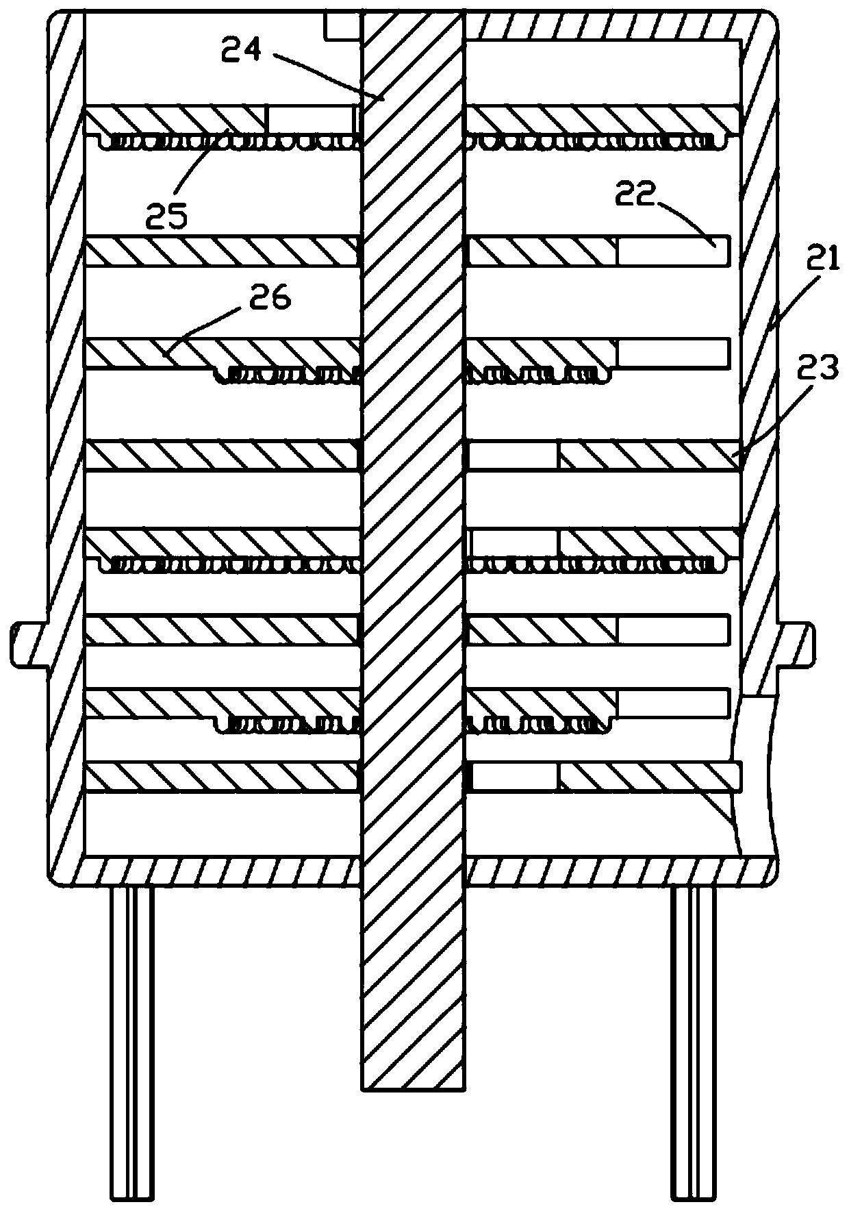 A device for cracking walnut shells