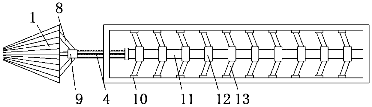 Marine drilling tool capable of continuously working