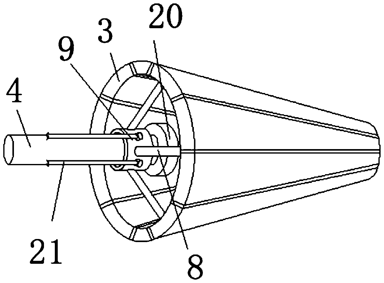 Marine drilling tool capable of continuously working