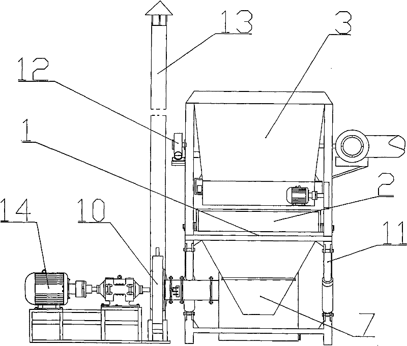 Magnetism recovery device for magnetization of feebly magnetic ore by roasting on two pallets