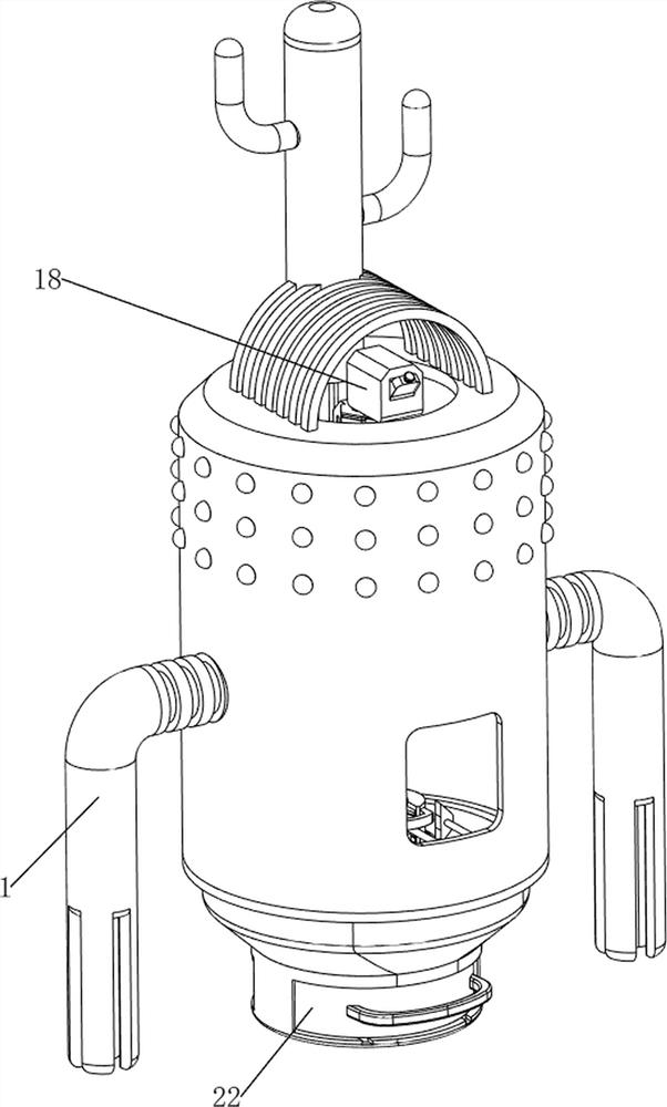 Test tube cleaning equipment for biological experiment