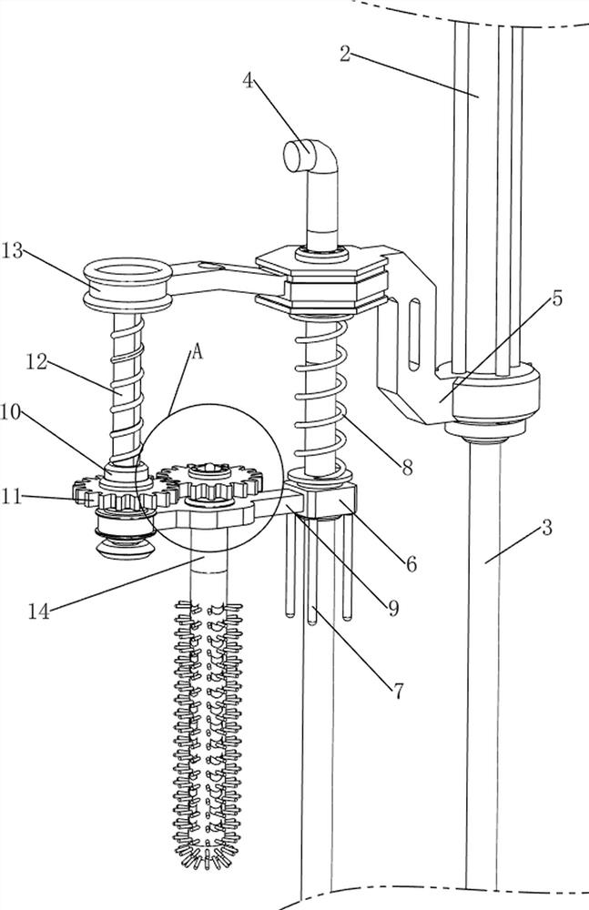 Test tube cleaning equipment for biological experiment