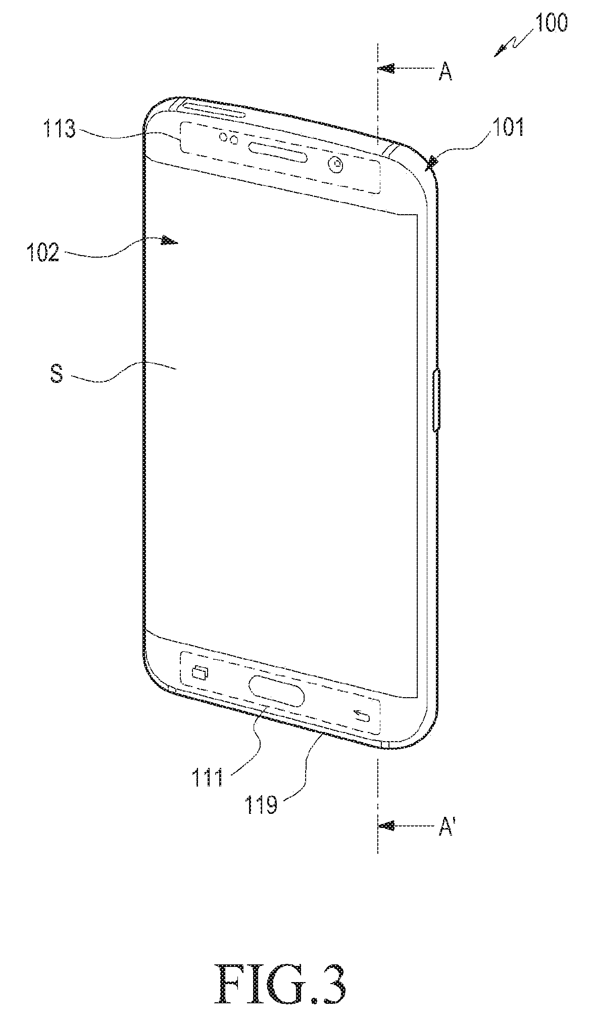 Electronic device with electromagnetic shielding member