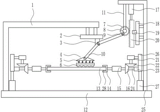 Fast scrubbing device of glass curtain wall