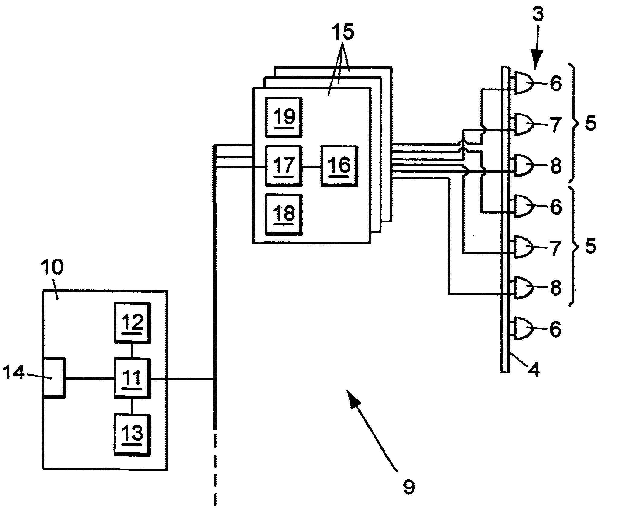 Light display panel control