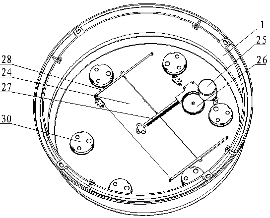 Mosquito net folding and unfolding device