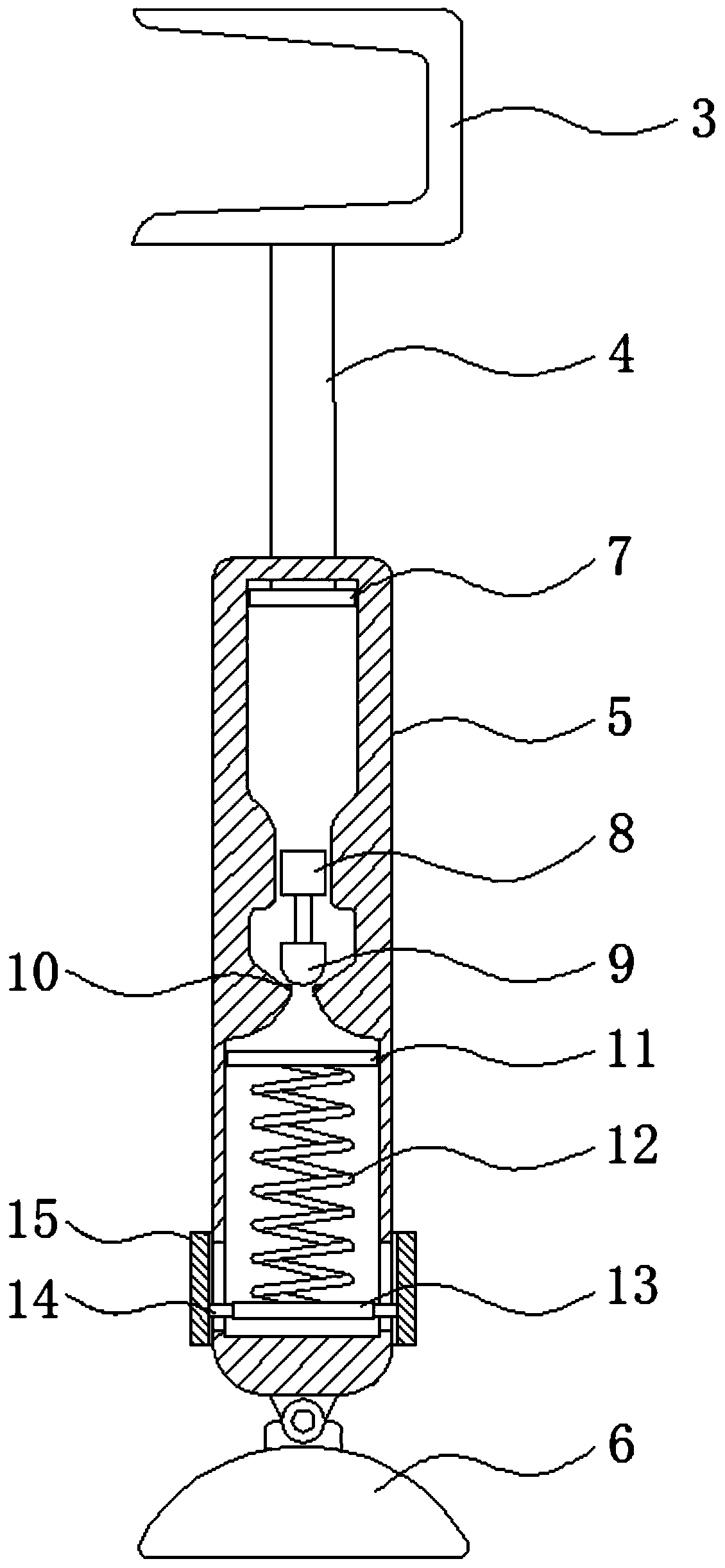 Automobile accelerator mistaken stepping prevention device based on hydraulic transformation