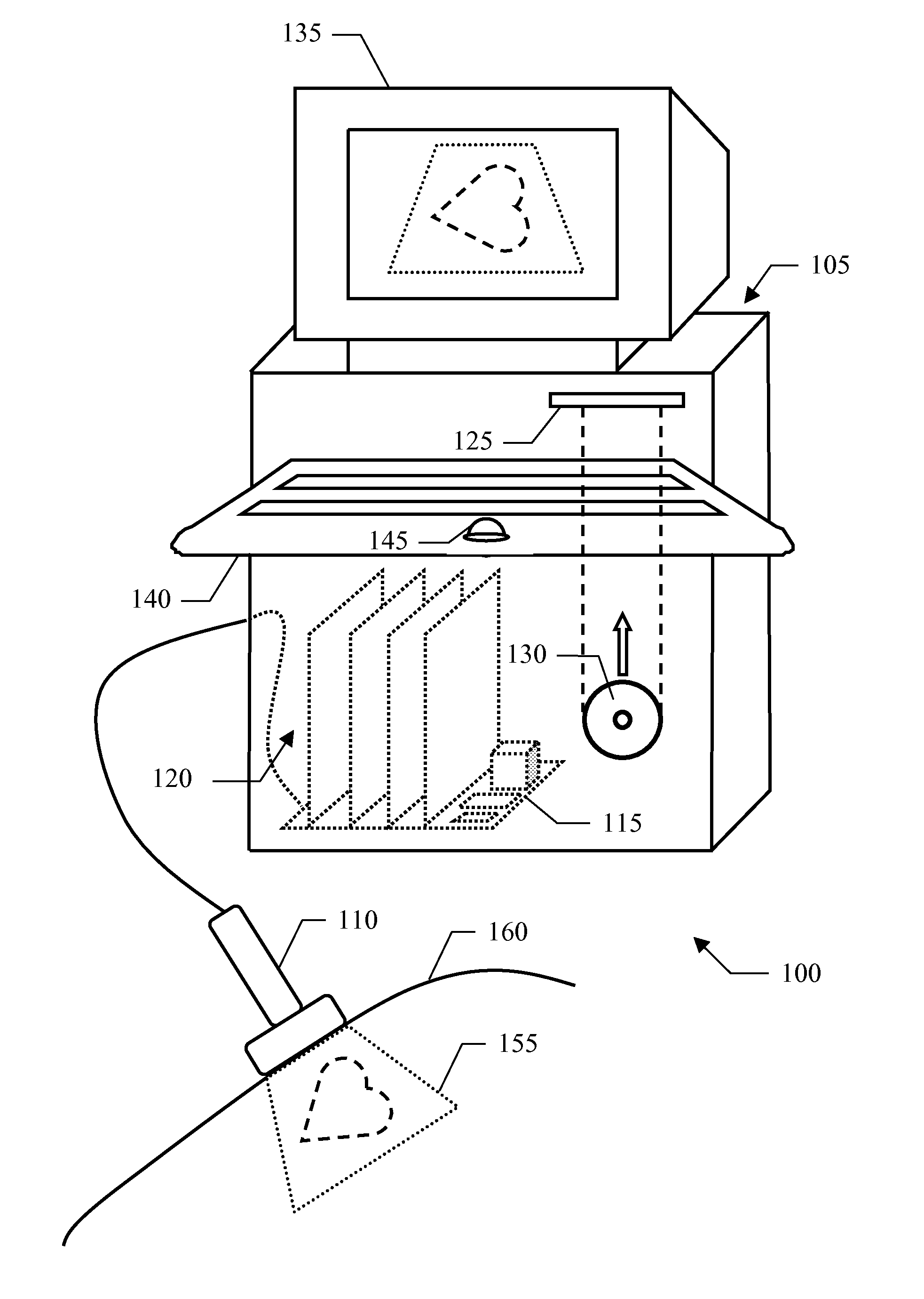 Quantification analysis of immobilized contrast agent in medical imaging applications