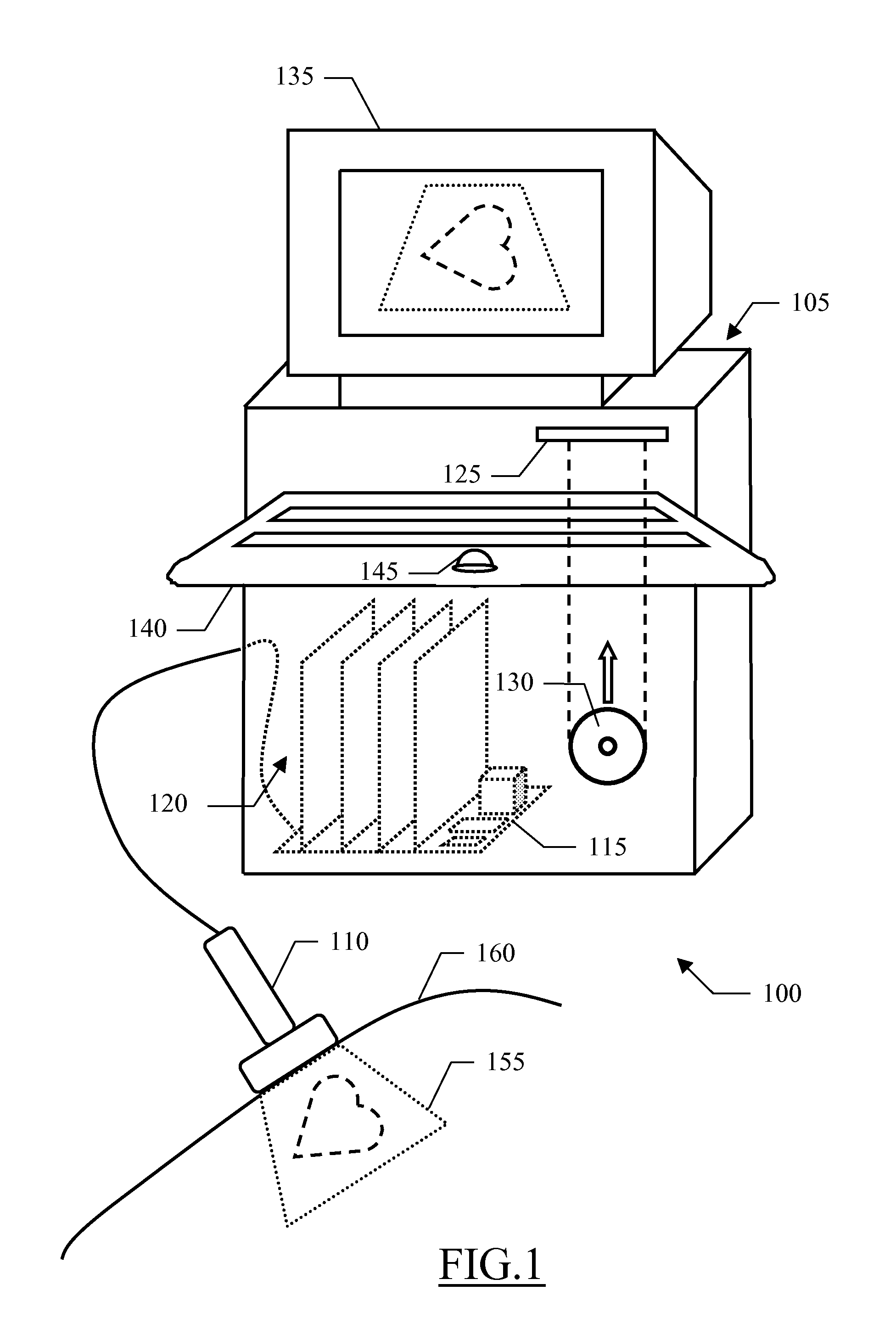 Quantification analysis of immobilized contrast agent in medical imaging applications