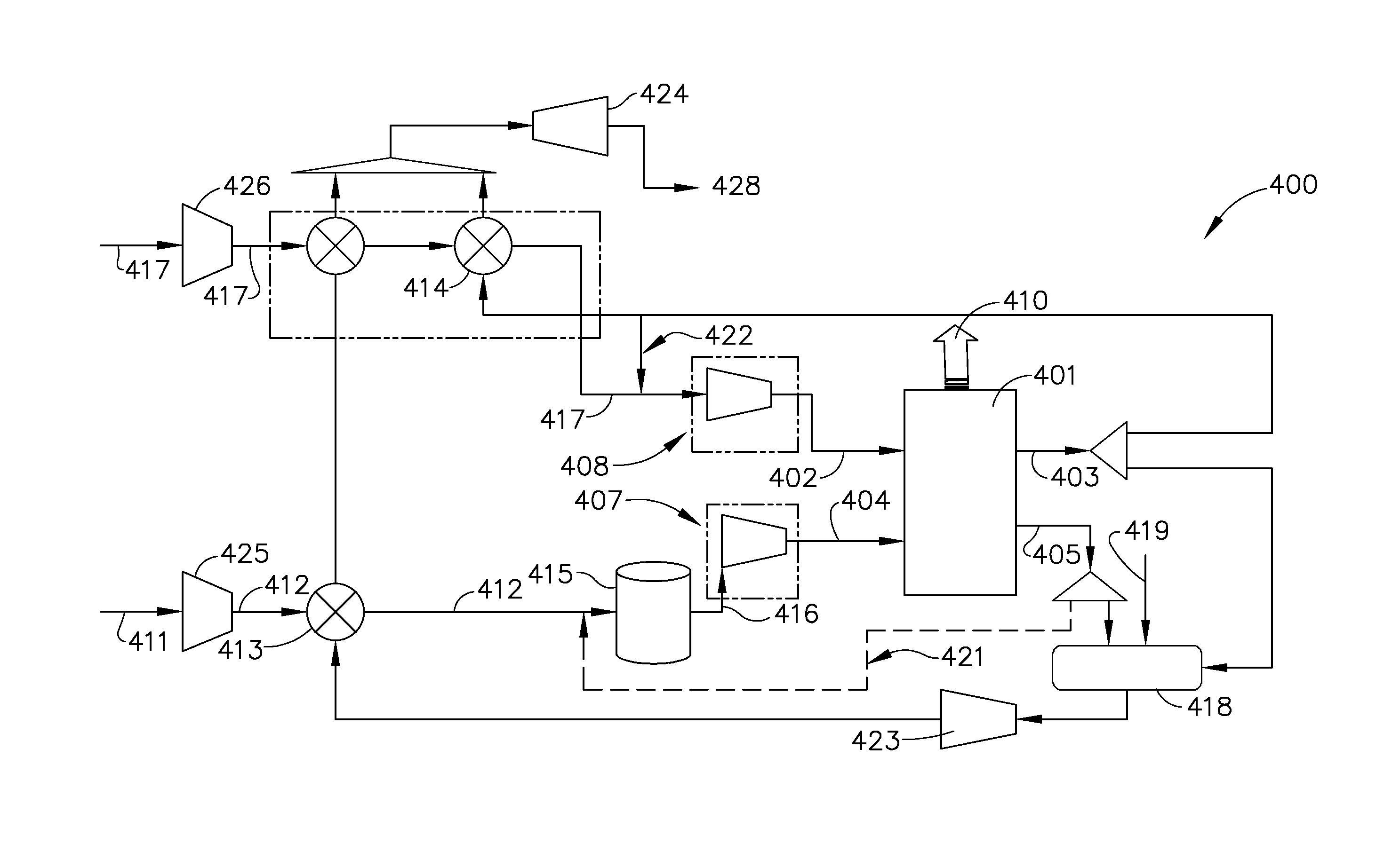 Aircraft fuel cell system