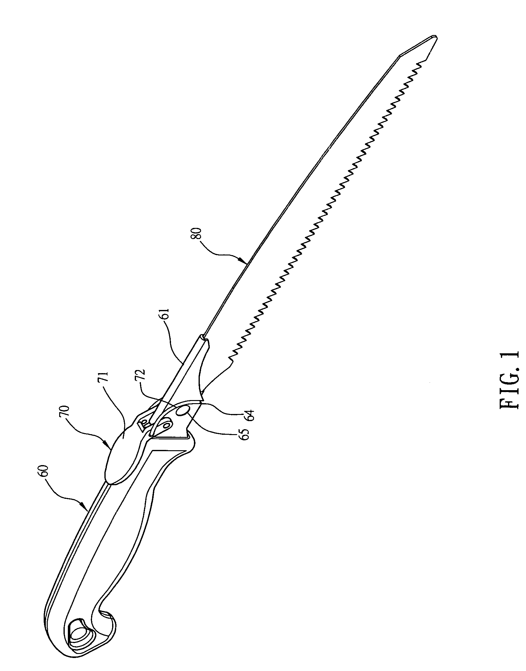 Handsaw having replaceable blade